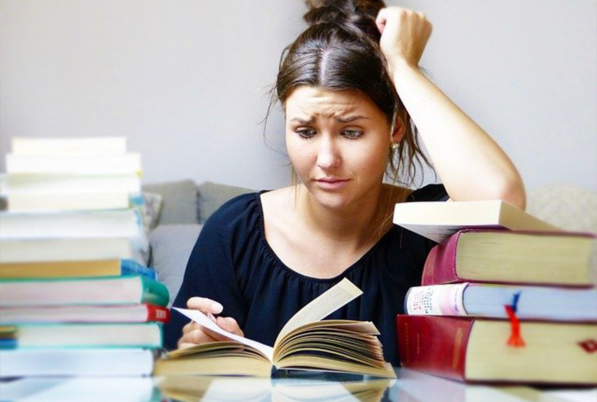 student books stress